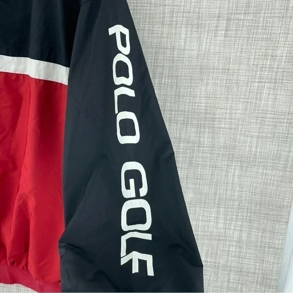 Polo Golf Ralph Lauren Mens long sleeve windbreaker size Large 0371 - Picture 7 of 10